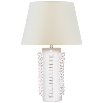 Amandine LED Table Lamp in Glossy White Crackle (268|ARN3680GWCL)