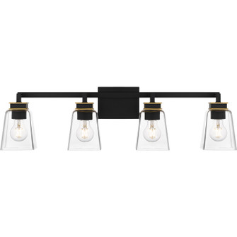 Almany Four Light Bath in Matte Black (10|ALY8632MBK)