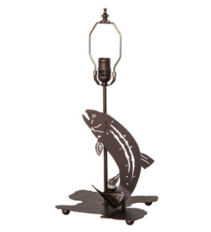 Leaping Trout Two Light Table Base in Mahogany Bronze (57|271961)