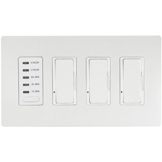 Timer & Dimmer Three Dimmers and One Timer in White (40|EFSWTD3)