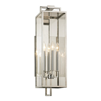 Beckham Four Light Wall Lantern in Polished Stainless (67|B6533SS)
