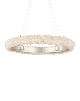 One Light Chandelier in Contemporary Silver Leaf/Contemporary Silver/Natural (142|90001222)