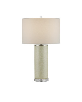 One Light Table Lamp in Green/Off-White/Clear/Satin Nickel (142|60000938)