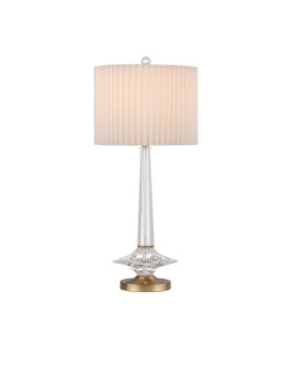 One Light Table Lamp in Clear/Antique Brass (142|60000927)