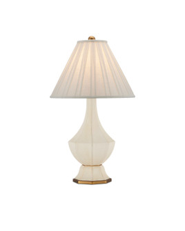Musetta One Light Table Lamp in Beige/Antique Brass (142|60000926)