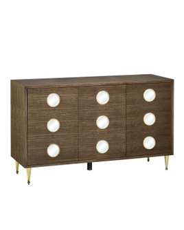 Colette Collection Cabinet in Tawny Brown/Polished Brass/Mirror (142|30000297)