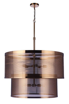 Mesh Nine Light Pendant in Satin Brass (46|58999SB)