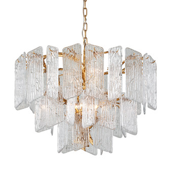 Piemonte Eight Light Chandelier in Gold Leaf (68|24448GL)
