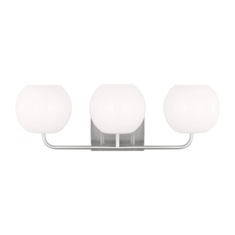 Rory Three Light Vanity in Brushed Steel (1|GLV1013EN3BS)