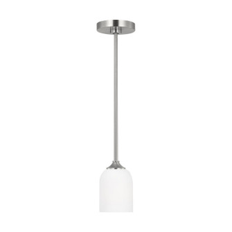 Emile One Light Mini Pendant in Brushed Steel (1|GLP1021EN3BS)