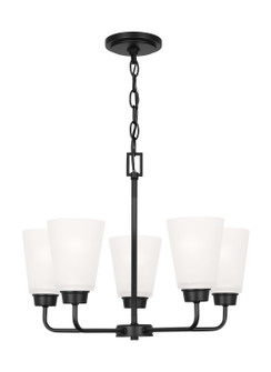Kerrville Five Light Chandelier in Midnight Black (1|3115205EN3112)