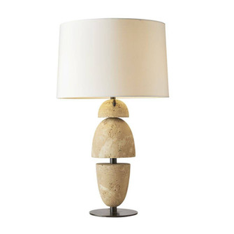 Comal Two Light Table Lamp in Sand/Bronze/Bronze/Off-White/Off-White (314|PTC43229)