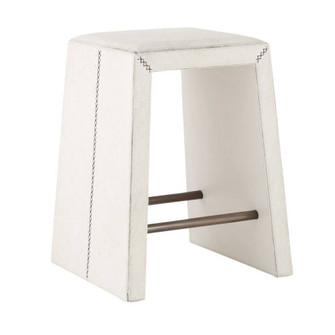 Cowan Counter Stool in White/Antique Brass (314|FSI13)