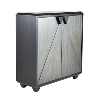 Ellington Cabinet in Gray Straw Marquetry/Ebony/Bronze (314|FNS13)