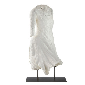 Decilia Sculpture in Matte White Plaster/English Bronze (314|ASC21)
