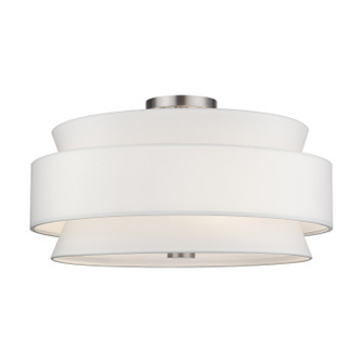 Fontana Five Light Semi-Flush Mount in Brushed Nickel (107|6002891)