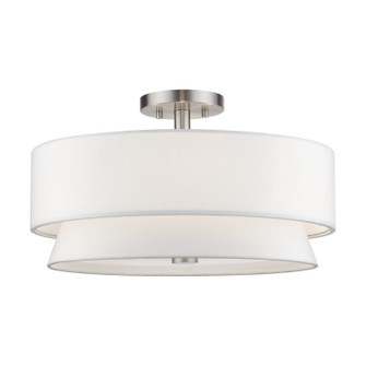 Fontana Four Light Semi-Flush Mount in Brushed Nickel (107|6002791)