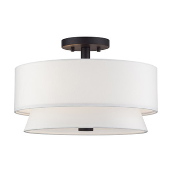 Fontana Three Light Semi-Flush Mount in Bronze (107|6002607)