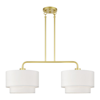 Manorwood Two Light Linear Chandelier in Soft Gold (107|5030233)