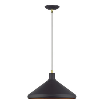 Geneva One Light Pendant in Bronze with Antique Brass (107|4117907)