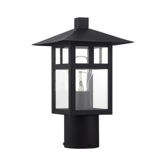 Crestlake One Light Outdoor Post Top Lantern in Textured Black (107|2132414)