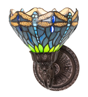 Tiffany Dragonfly One Light Wall Sconce in Mahogany Bronze (57|275647)