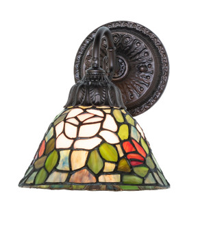 Tiffany Rosebush One Light Wall Sconce in Mahogany Bronze (57|274145)