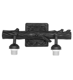 Branches Two light Wall Sconce Hardware in Solar Black (57|241805)