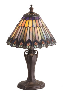 Tiffany Jeweled Peacock One Light Accent Lamp in Oil Rubbed Bronze (57|191968)