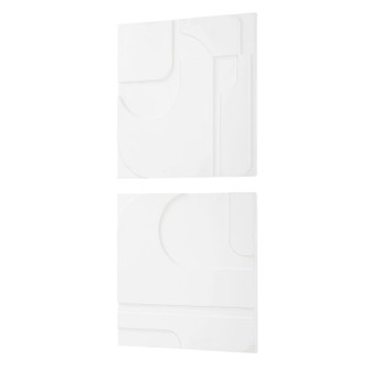 Contours Wall Decor, S/2 in Solid White (52|04373)