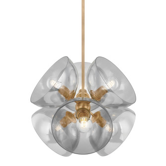 Salix Six Light Pendant in Patina Brass (67|F1522PBR)