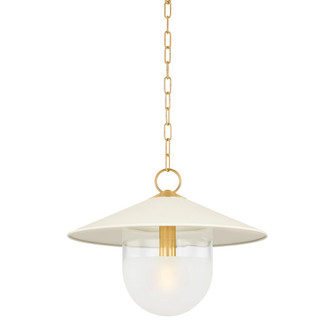 Ressi One Light Pendant in Aged Brass (428|H926701SAGBSCR)