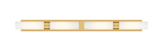 Downtown Urban Four Light Bath Vanity in Brushed Brass (405|617L4WBBG61711SWH)