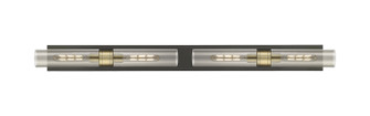 Downtown Urban Four Light Bath Vanity in Black Antique Brass (405|617L4WBABG61711SM)