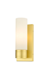 Downtown Urban One Light Wall Sconce in Satin Gold (405|6171WSGG6178SWH)