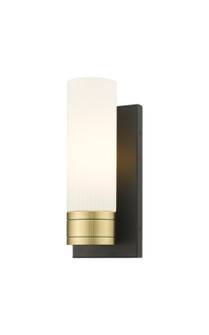 Downtown Urban One Light Wall Sconce in Black Antique Brass (405|6171WBABG6178SWH)