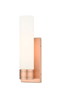 Downtown Urban One Light Wall Sconce in Antique Copper (405|6171WACG61711WH)