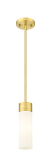 Downtown Urban One Light Mini Pendant in Satin Gold (405|6171SSGG6178WH)