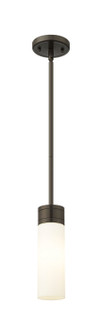 Downtown Urban One Light Mini Pendant in Oil Rubbed Bronze (405|6171SOBG6178WH)