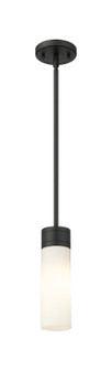 Downtown Urban One Light Mini Pendant in Matte Black (405|6171SBKG6178SWH)