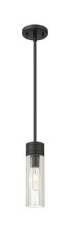 Downtown Urban One Light Mini Pendant in Matte Black (405|6171SBKG6178SCL)