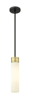 Downtown Urban One Light Mini Pendant in Black Antique Brass (405|6171SBABG61711SWH)
