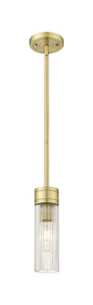Downtown Urban One Light Mini Pendant in Antique Brass (405|6171SABG6178SCL)