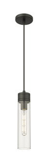 Downtown Urban One Light Mini Pendant in Matte Black (405|6171PBKG61711CL)
