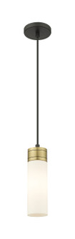 Downtown Urban One Light Mini Pendant in Black Antique Brass (405|6171PBABG6178WH)