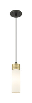 Downtown Urban One Light Mini Pendant in Black Antique Brass (405|6171PBABG6178SWH)
