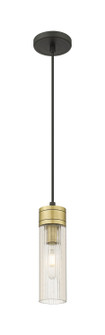 Downtown Urban One Light Mini Pendant in Black Antique Brass (405|6171PBABG6178SCL)