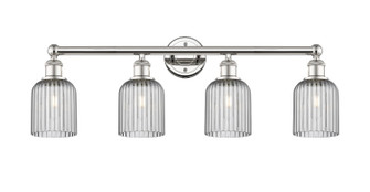 Edison Four Light Bath Vanity in Polished Nickel (405|6164WPNG5595SM)
