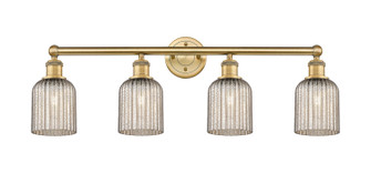 Edison Four Light Bath Vanity in Brushed Brass (405|6164WBBG5595ME)