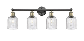 Edison Four Light Bath Vanity in Black Antique Brass (405|6164WBABG5595SDY)